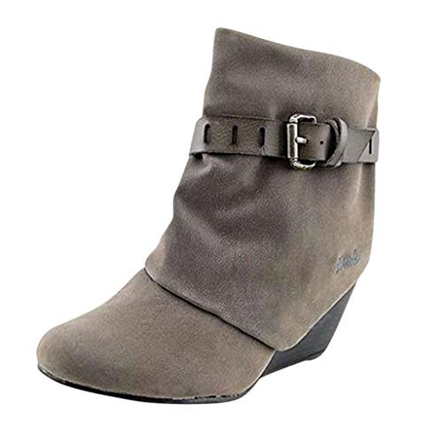 Winterschuhe Damen Gefüttert Winterstiefel Winter Rutschfeste Stiefel Flach Boots Schuhe Outdoor Winterschuhe Stiefeletten Damen Winterstiefel Wasserdicht Damen Stiefeletten Modisch Schneestiefel von MKMK