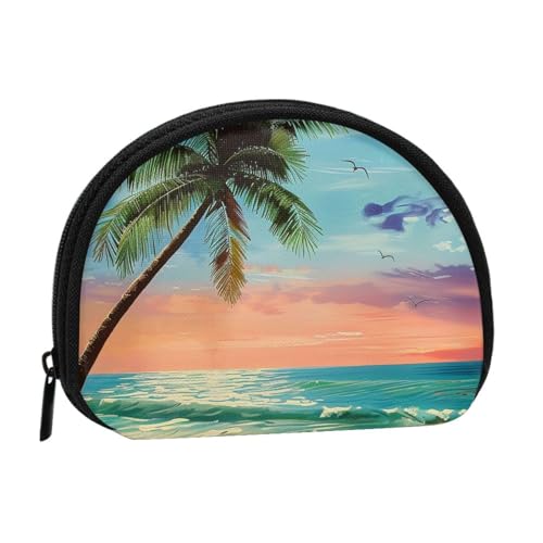 Coconut Palm Tree Sandy Beach 1 Prints Small Coin Purse Mini Wallet Pouch Change Wallet Coin Pocket for Daily Use and Gifts, Schwarz , Einheitsgröße, Münztasche Coconut Palm Tree Sandy Beach 1 Prints Small Coin Purse Mini Wallet Pouch Change Wallet Coin Pocket for Daily Use and Gifts, Schwarz , Einheitsgröße, Münztasche von MKNAZ
