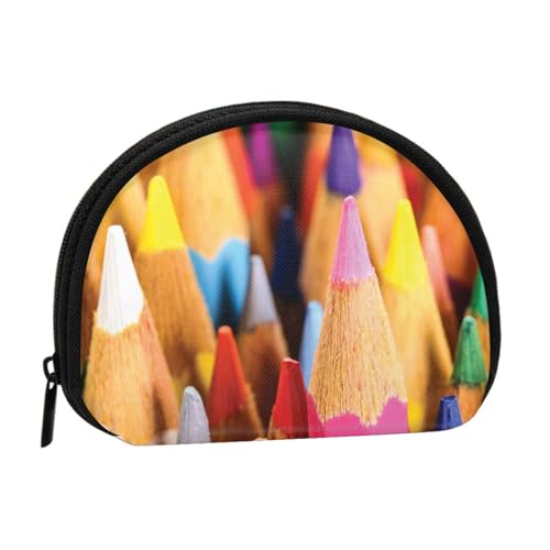 Crayons Kleine Münzbörse Mini Wallet Pouch Change Wallet Coin Pocket für den täglichen Gebrauch und Geschenke, Buntstifte, Einheitsgröße, Dry Bag von MKNAZ