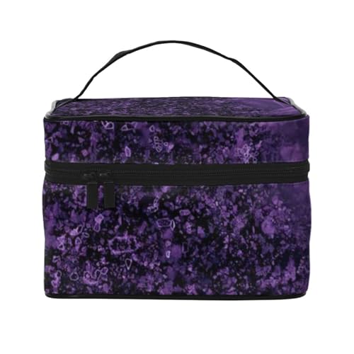 Galaxy Planet Reise-Make-up-Tasche, tragbare Kosmetiktasche für Frauen und Mädchen – stilvoll und geräumig, Purple Rose, Einheitsgröße von MKNAZ