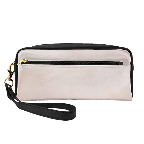 Niedlicher Papageien-Reise-Make-up-Tasche, Federmäppchen, Leder, tragbare Kosmetiktasche, Kulturbeutel für Frauen und Mädchen, Rosarot und schwarz, Einheitsgröße von MKNAZ