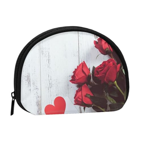 Spa Village of Floral Wasser Bad Salz Kerzen Kleine Münzbörse Mini Brieftasche Beutel Kleingeld Geldbörse Münzfach für den täglichen Gebrauch und Geschenke, Rosenblüte, Einheitsgröße, Dry Bag von MKNAZ