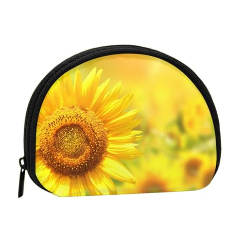 Spa Village of Floral Wasser Bad Salz Kerzen Kleine Münzbörse Mini Brieftasche Beutel Kleingeld Geldbörse Münzfach für den täglichen Gebrauch und Geschenke, sonnenblume, Einheitsgröße, Dry Bag von MKNAZ