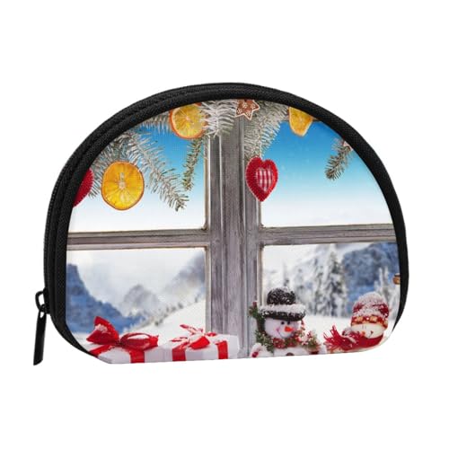 Weihnachten Schneemann Kleine Münzbörse Mini Brieftasche Pouch Change Wallet Coin Pocket für den täglichen Gebrauch und Geschenke, Weihnachts-Schneemann, Einheitsgröße, Dry Bag von MKNAZ