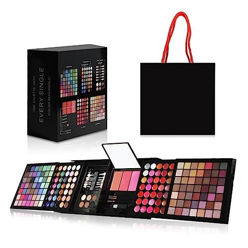 MKNZOME 177 Farben Schminkset, Cosmetics Schminkkoffer Mädchen Make Up Set für Teenager Kosmetik Set Für Frauen Mädchen mit Concealer, Rouge, Gesichtspuder, Lipgloss und Augenbrauenpuder von MKNZOME