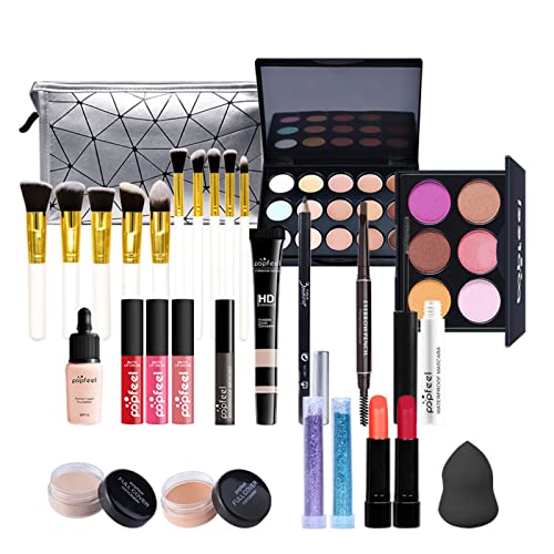 28St Schminkkasten Make-Up Set, Professionelles Kosmetische Schmink Set mit Lidschatten Lippengloss Rouge Concealer Usw, Multifunktions Kosmetik Produkte Set für Teenager-Mädchen Frauen#2 von MKNZOME