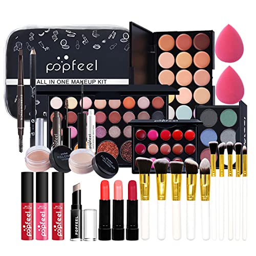 30St Schminkkasten Make-Up Set, Professionelles Kosmetische Schmink Set mit Lidschatten Lippengloss Rouge Concealer Usw, Multifunktions Kosmetik Produkte Set für Teenager-Mädchen Frauen#6 von MKNZOME