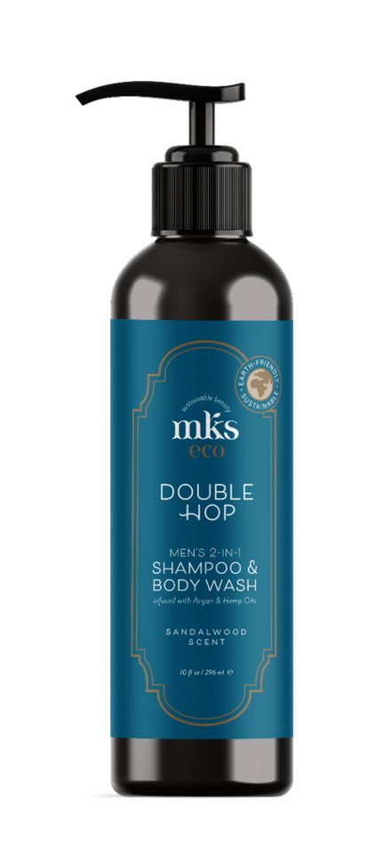 MKS ECO Haarshampoo MKS-Eco MEN Double Hop Men's 2 in 1 Shampoo&Body Wash Sandalwood 296ml von MKS ECO