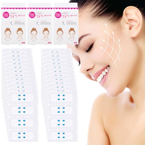 MKVZIYE 120 Stück Face Tape,Face Sticker,Unsichtbare Dünne,Klebeband,Face Lifting Tape,Makeup Werkzeuge für Doppelkinn V Gesicht von MKVZIYE