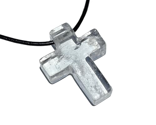 MKöpke Bergkristall Anhänger - poliertes Bergkristall Kreuz Schmuckanhänger mit Band MKöpke Bergkristall Anhänger - poliertes Bergkristall Kreuz Schmuckanhänger mit Band von MKöpke