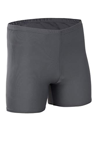 Herren Hotpant sehr Kurze Sporthose matt Stretch 80% Polyamid 20% Elasthan, M, Anthrazit von ML-Sport24