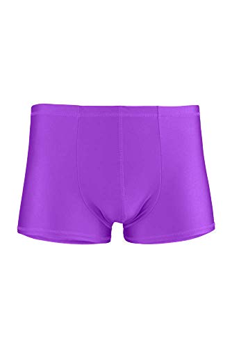 ML-Sport24 Herren Boxer Slip Boxershort, glänzend, Stretch, 80% Polyamid 20% Elasthan, L, Lila von ML-Sport24