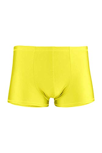 ML-Sport24 Herren Boxer Slip Boxershort, glänzend, Stretch, 80% Polyamid 20% Elasthan, XL, Gelb von ML-Sport24
