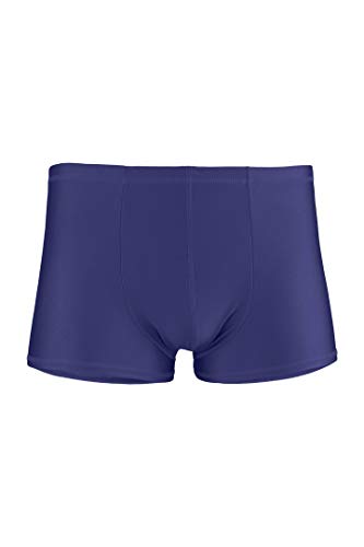 ML-Sport24 Herren Boxer Slip Boxershort, glänzend, Stretch, 80% Polyamid 20% Elasthan, XL, Marine von ML-Sport24
