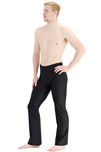 ML-Sport24 Herren Jazzpant glänzend Stretch Shiny 80% Polyamid 20% Elasthan, L, Silber von ML-Sport24