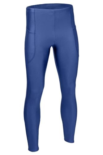 ML-Sport24 Herren Leggings Modell EXELLENT glänzend Stretch Shiny 80% Polyamid 20% Elasthan, L, Türkis von ML-Sport24