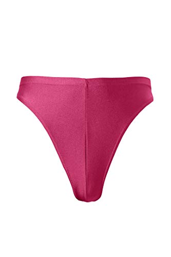 ML-Sport24 Herren String Slip 3 Stück, Tanga, glänzend, Stretch, 80% Polyamid 20% Elasthan, XL, Bordeaux von ML-Sport24