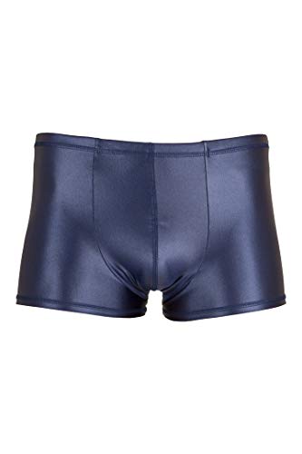ML-Sport24 Herren Wetlook Boxer Slip 3 Stück Boxershort, glänzend, Stretch, 80% Polyamid 20% Elasthan, XL, Marine von ML-Sport24