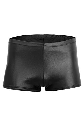 ML-Sport24 Herren Wetlook Shorty mit Po-Konturnaht glänzend Stretch Shiny 80% Polyamid 20% Elasthan, L, Royalblau von ML-Sport24