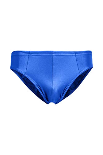 ML-Sport24 Herren Wetlook Slip, glänzend, Stretch, 80% Polyamid 20% Elasthan, XL, Royalblau von ML-Sport24