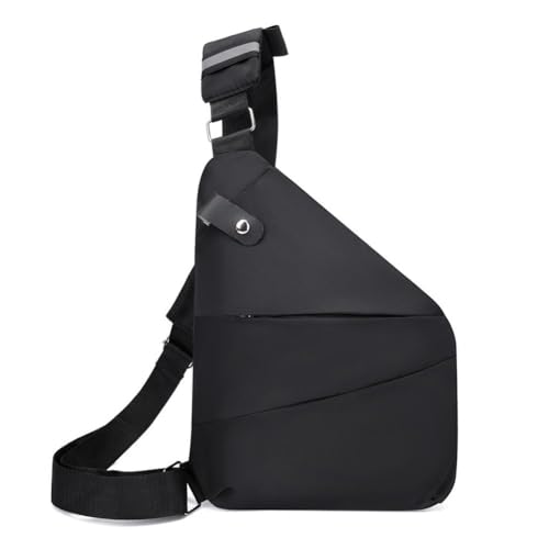 Wander Plus Anti-Diebstahl-Tasche, Cross-Body-Reisetasche, Wander Plus, seitliche schlanke Schultertasche für den Außenbereich, Schwarz , 31*20*23*1.5cm von MLEHN