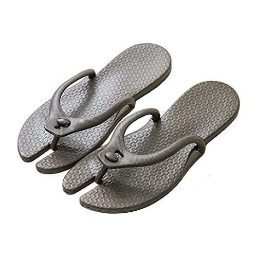 Abnehmbare Flip Flops, Sommer Reise Portable Flip Flops rutschfeste Kunststoff Gummi Flip Flops für Strand Badezimmer Sandalen für Damen und Herren, Braun - braun - Größe: Small von MLIAN