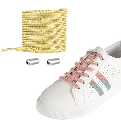 Elastische Schnürsenkel Ohne Binden | Elastische Schnürsenkel kinder Erwachsene - Gummi Schnürsenkel Schuhbänder Schnellverschluss Schnürsenkel Ohne Binden mit Metallkapsel für Sneaker, Laufschuhe von MLLTech