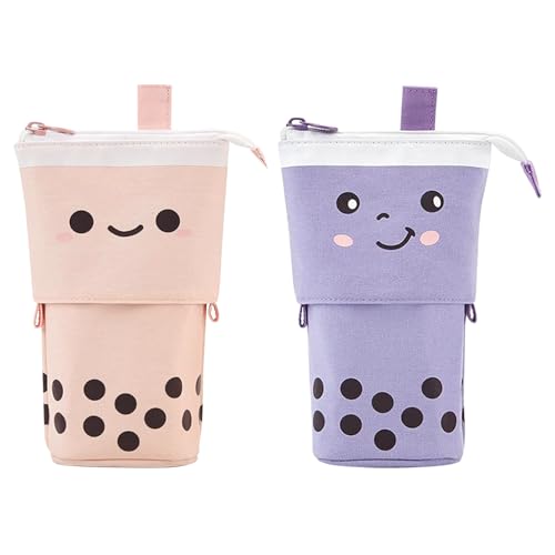 MLPKOI Federmäppchen Reißverschluss, Teleskopisch Mäppcheen, Federmäppchen Mädchen, Pop-Up Bleistifthalter, Ständer Bleistifthalter, Federtasche Mädchen, Stifteköcher für Teenager Schülerin von MLPKOI