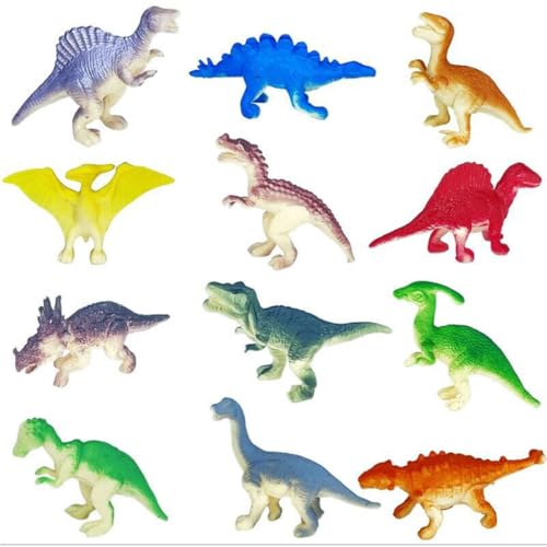 MLRUQRX 12 Stück Dinosaurier Spielzeug Dinosaurier Figuren Dinosaurier Spielzeug Klein Dino Figuren Mini Dinosaurier Figuren Sammlung Dinos Spielzeug von MLRUQRX