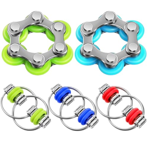 MLRUQRX 5 Stück Stressabbau Spielzeug Stressabbaukette Spielzeug Unendlicher Flip Chain Flippy Chain Game Set Zum Abbau Von Spannungen Und Stress Für Kinder Mit Adhs von MLRUQRX