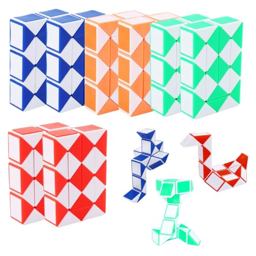 MLRUQRX 8 Pcs Mitgebsel Kindergeburtstag Ostergeschenke Kinder Blöcke Magische Schlange Kleine Geschenke Für Kinder Spielzeug Give Aways Kindergeburtstag Gastgeschenke Party Schultüte Füllung von MLRUQRX