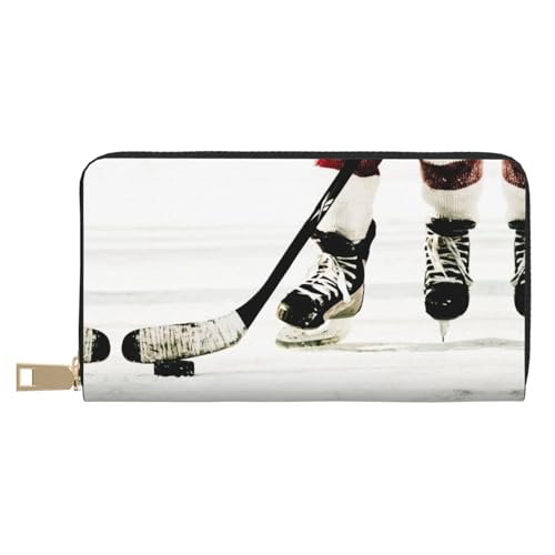 MLTRFGJ Gecko Lizards Durable Printed and Fashionable Leather Wallet with Secure Zipper Closure, Eishockeymuster, Einheitsgröße MLTRFGJ Gecko Lizards Durable Printed and Fashionable Leather Wallet with Secure Zipper Closure, Eishockeymuster, Einheitsgröße von MLTRFGJ