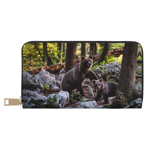 MLTRFGJ Gecko Lizards Durable Printed and Fashionable Leather Wallet with Secure Zipper Closure, bär, Einheitsgröße MLTRFGJ Gecko Lizards Durable Printed and Fashionable Leather Wallet with Secure Zipper Closure, bär, Einheitsgröße von MLTRFGJ