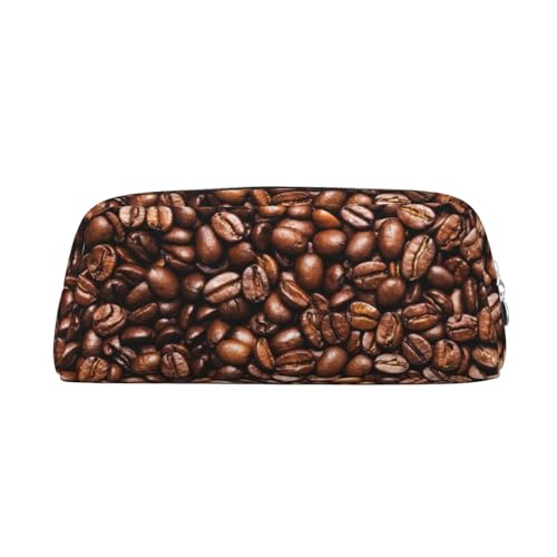 MLTRFGJ Lustiges Federmäppchen mit gerösteten Kaffeebohnen, bedruckt, multifunktional, aus Leder, mit Reißverschluss, geeignet für Schule, Büro und Reisen, silber, Einheitsgröße, Kosmetiktasche MLTRFGJ Lustiges Federmäppchen mit gerösteten Kaffeebohnen, bedruckt, multifunktional, aus Leder, mit Reißverschluss, geeignet für Schule, Büro und Reisen, silber, Einheitsgröße, Kosmetiktasche von MLTRFGJ