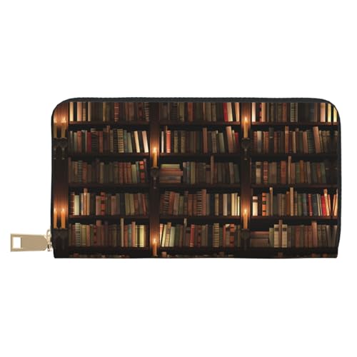 MLTRFGJ Strawberry Durable Printed and Fashionable Leather Wallet with Secure Zipper Closure, Buch Room Mysterious Library, Einheitsgröße MLTRFGJ Strawberry Durable Printed and Fashionable Leather Wallet with Secure Zipper Closure, Buch Room Mysterious Library, Einheitsgröße von MLTRFGJ