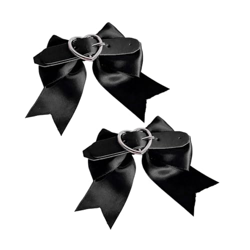 1Pair Heart & Bowknot Form Haarnadel Kettenhaarclip Für Halloween Bang. Pferdeschwanzhaarpins Teenager Frau Dünn Styling Form Mädchen Accessoires Dünne Nicht Schlupfchen von MLWSKERTY