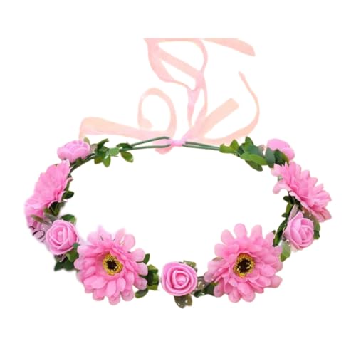 Blumenstirnbänder für Damen, Braut, Blume für Hochzeit, Party, Zubehör, Blumengirlanden, Haarkranz, Blumenstirnbänder von MLWSKERTY