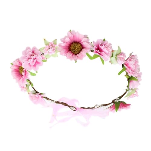 Buntes Haarband Braut Blumen Stirnbänder Blumen Haarband Frauen Blumengirlanden Haarkranz Für Anlass Haarschmuck von MLWSKERTY