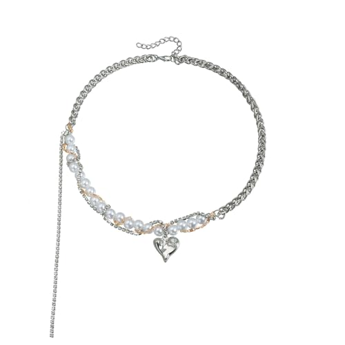 Dainty Heart Pearls Anhänger Halskette Leichtes Legierungsschloss Kettenkette Handgefertigt Für Den Täglichen Tragen Vielseitiger Alltags Perlen Schmuck Geschenk Dainty Heart Pearls Anhänger Halskette Leichtes Legierungsschloss Kettenkette Handgefertigt Für Den Täglichen Tragen Vielseitiger Alltags Perlen Schmuck Geschenk von MLWSKERTY