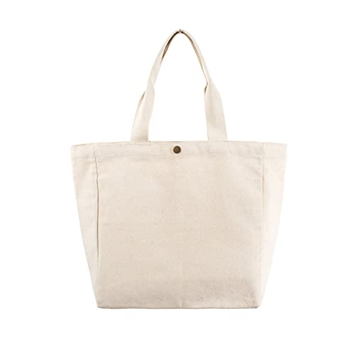Damen Lunch Tasche Modische Kleine Tragetasche Canvas Handtasche Einfarbig Handtasche Mit Oben von MLWSKERTY