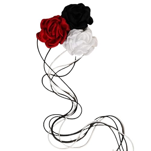 Elegante Farbblüten Rose Anhänger Halskette Robustes Stoffmaterial Schmuckzubehör Für Lässige Tägliche Kleidung Einzigartiger Schmuck Elegante Farbblüten Rose Anhänger Halskette Robustes Stoffmaterial Schmuckzubehör Für Lässige Tägliche Kleidung Einzigartiger Schmuck von MLWSKERTY