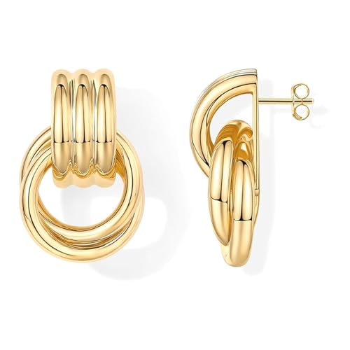 Elegante Ohrstöben Ohrringe Date Messing Texture Office Wear Ohrschmuck Geeignet Für Lässige Und Formelle Veranstaltung Jeden Tag von MLWSKERTY