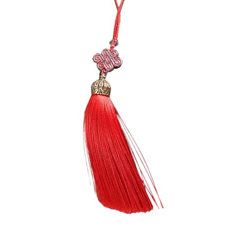 MLWSKERTY Empfindlicher Handgewebter Chinesischer Knoten Anhänger Tassels Anhänger Charme Für Traditionelle Kulturbegeisterte Und Einzigartige Geschenke Polyester Quasten von MLWSKERTY
