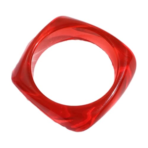 Farbig Quadratisch Geometrisch Dickes Harzarmband Unregelmäßiger Manschetten Armreifenzubehör Statement Charm Schmuck Für Frauenharzarmband von MLWSKERTY