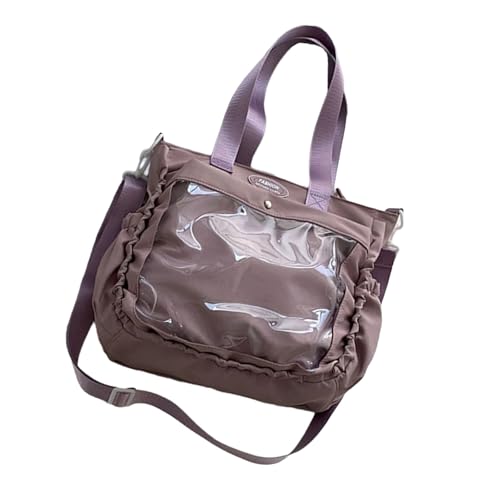 Japanische Straßen Fashion Umhängetasche Abnehmbares Display Panel Geräumiges Interieur Casual Outfit Frauen Mädchen Accessoire Großkapazitäts Umhängetasche von MLWSKERTY