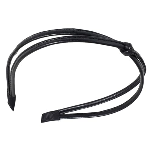 Koreanisches Geknotetes Stirnband Für Mädchen Elegantes PU Leder Stirnband Haar Styling Hairhoop Geknotetes Haarband Haarschmuck PU Leder Haarband Damen Haarband von MLWSKERTY