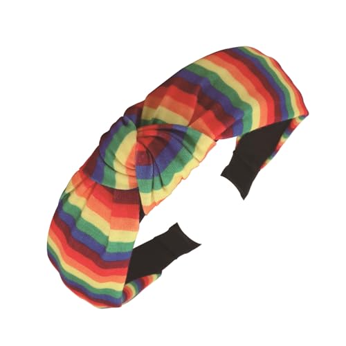 LGBTQ Regenbogen-Stirnbänder für Damen, Haarband, Kopfbedeckung, niedliches Outdoor-Haar-Accessoire, Haarband von MLWSKERTY