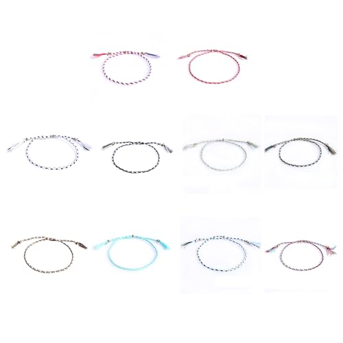 MLWSKERTY 10 Pack Verstellbare Handgewebte Freundschaftsarmbänder Packen Farbenfrohe Fußkettchen Unisex Mode Armband Für Mann Und Frau MLWSKERTY 10 Pack Verstellbare Handgewebte Freundschaftsarmbänder Packen Farbenfrohe Fußkettchen Unisex Mode Armband Für Mann Und Frau von MLWSKERTY