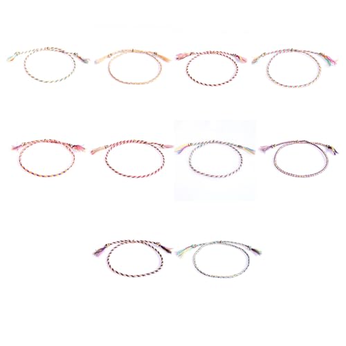 MLWSKERTY 10 Pack Verstellbare Handgewebte Freundschaftsarmbänder Packen Farbenfrohe Fußkettchen Unisex Mode Armband Für Mann Und Frau MLWSKERTY 10 Pack Verstellbare Handgewebte Freundschaftsarmbänder Packen Farbenfrohe Fußkettchen Unisex Mode Armband Für Mann Und Frau von MLWSKERTY