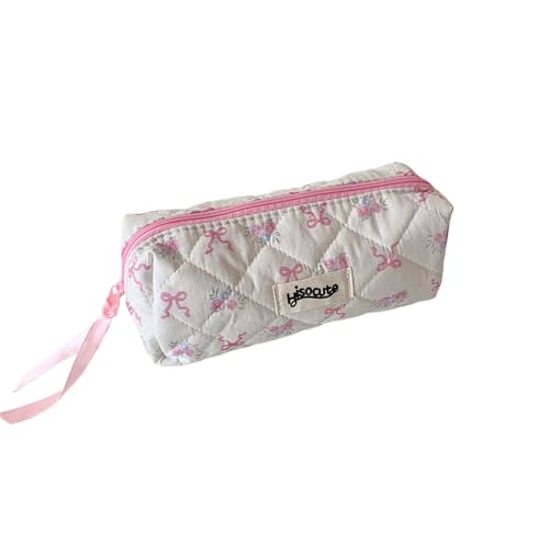 MLWSKERTY Bleistiftbeutel Stiftbeutel Einfache Bleistiftkoffer Süße Bögen Bag Stiftbeutel Ästhetische Hülle Zurück In Die Schule Liefert Koreanische Stile Süße Bögen Beutel Beutel von MLWSKERTY